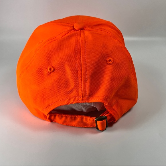 Buckmasters Blaze Safety Orange Adjustable Straphook Hat Cap Hunt Fish OSFA - Picture 4 of 10